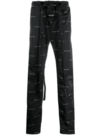Shop Fear Of God Relaxed-fit Cargo Pants In Black