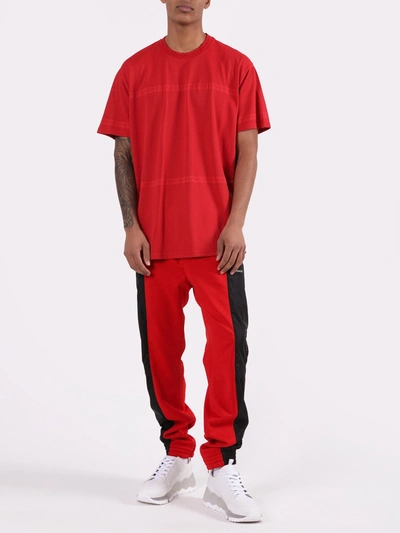 Shop Givenchy Over-sized Tonal Logo T-shirt Red