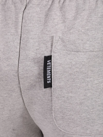 Shop Vetements Gothic Print Jogger Grey