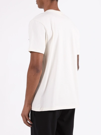 Shop Ami Alexandre Mattiussi Linear Logo T-shirt In White