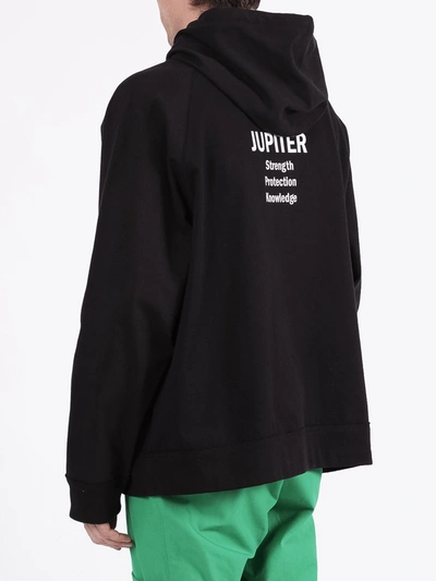 Shop Valentino Black And White Soul Planets Hoodie
