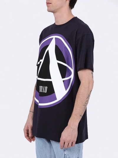 Shop Raf Simons Navy Apollo T-shirt
