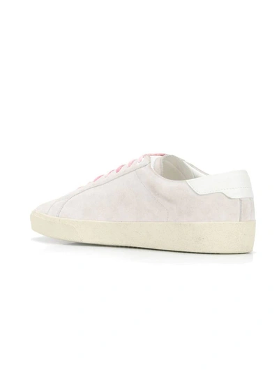 Shop Saint Laurent Sl/06 Low-top Sneakers White And Pink