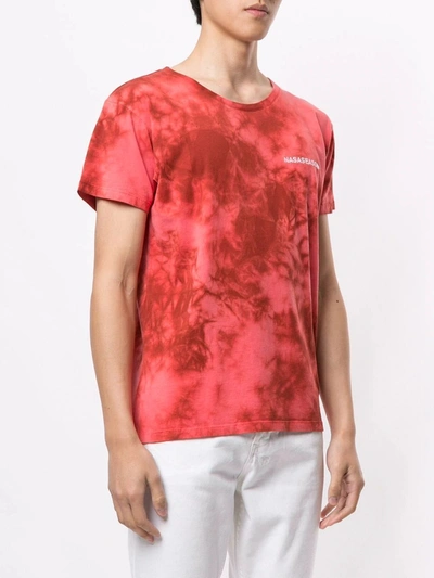 Shop Nasaseasons Red Tie-dye Logo T-shirt