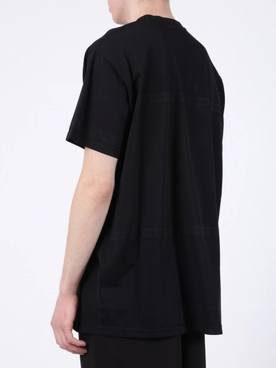 Shop Givenchy Over-sized Tonal Logo T-shirt Black