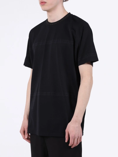 Shop Givenchy Over-sized Tonal Logo T-shirt Black
