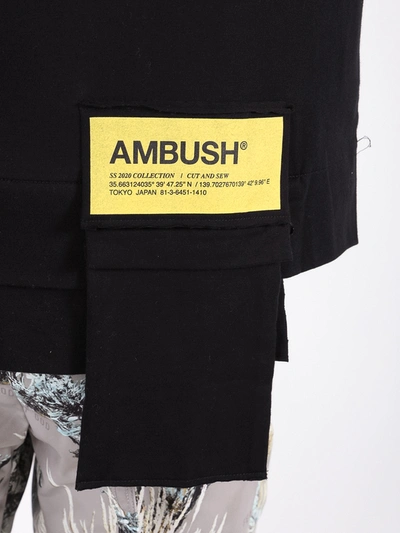 Shop Ambush Waist Pocket Logo T-shirt In Black