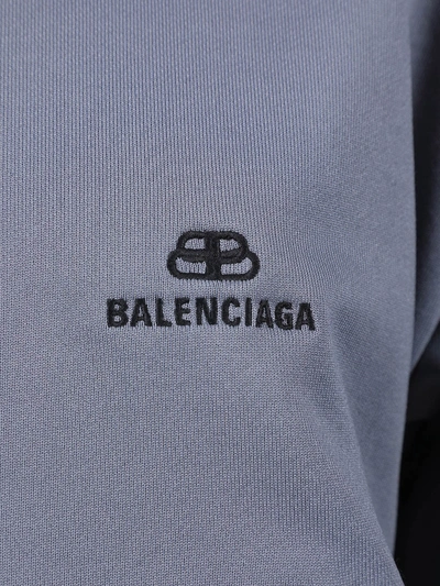 Shop Balenciaga Zip-up Logo Track Jacket