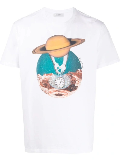 Shop Valentino Multicolored Soul Planets T-shirt Saturn