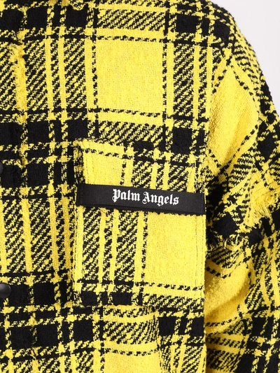 Shop Palm Angels Firestarter Overshirt In Yellow