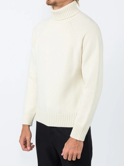 Shop Holiday Chunky Turtle Neck Jumper White