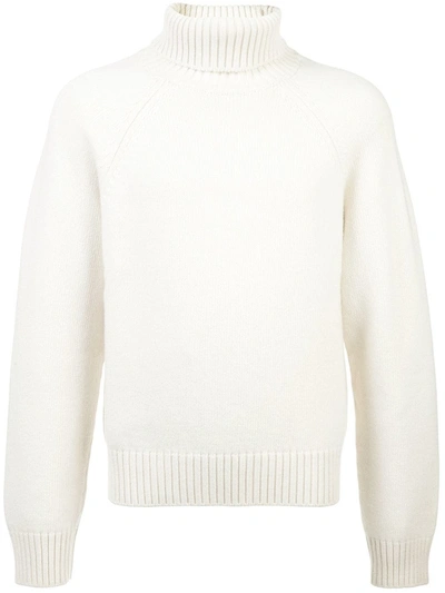 Shop Holiday Chunky Turtle Neck Jumper White