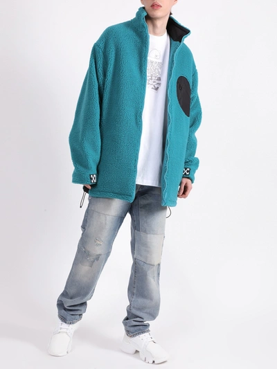 Off-white Equipment Fleece Jacket Petrol Blue | ModeSens