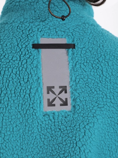 Off-white Equipment Fleece Jacket Petrol Blue | ModeSens