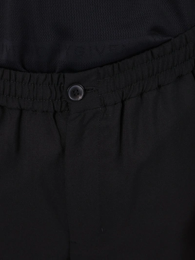 Shop Ami Alexandre Mattiussi Wool Bermuda Shorts In Black