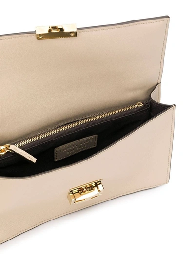 Shop Fendi Kan-u Wallet On Chain, Ivory In Neutral