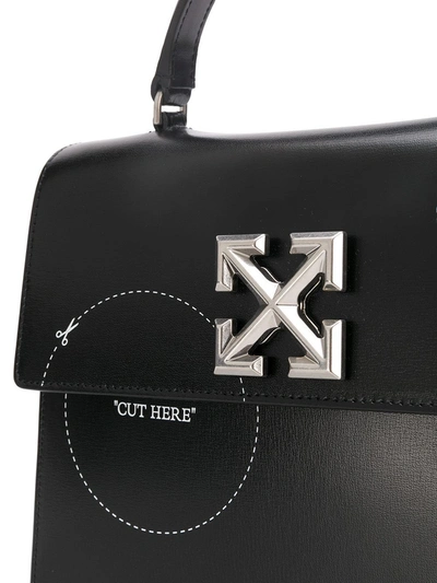 Shop Off-white Black Cut-here Jitney 2.8 Handbag