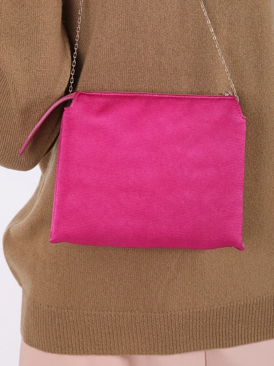 Shop The Row Nu Mini Twin Shoulder Bag Fuchsia