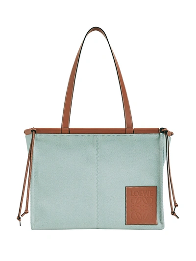 Shop Loewe Small Cushion Tote Bag Aqua