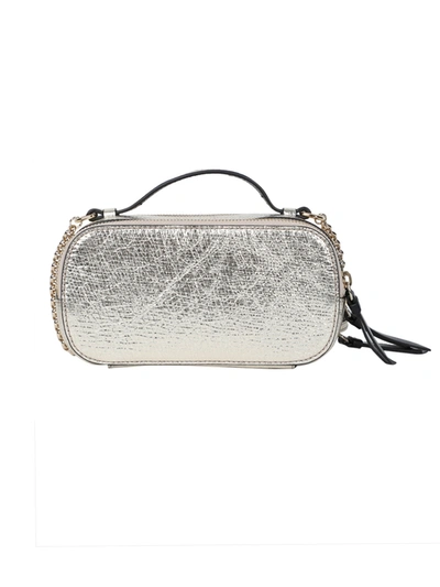 Shop Chloé Mini C Vanity Bag, Silver