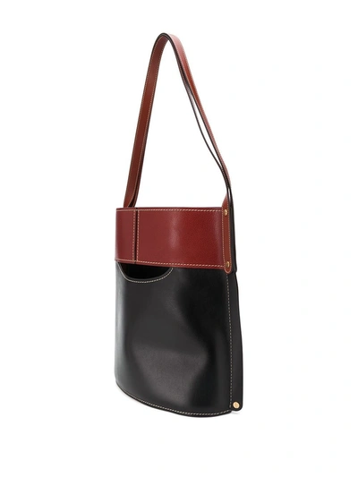 Shop Chloé Red And Black Aby Shoulder Bag