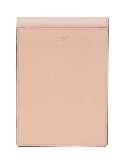 Shop Fendi Vertical Wallet On Chain Bag In Pink