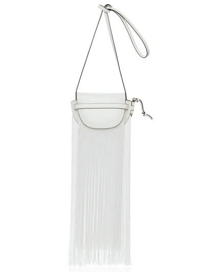 Loewe White Gate Fringe Mini Bag | ModeSens