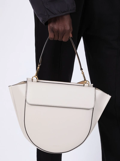 Shop Wandler Hortensia Bag Medium In White