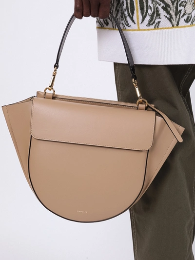 Shop Wandler Hortensia Bag Medium In Brown