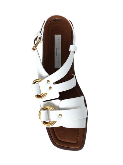 Shop Stella Mccartney White Buckled Pakri Sandals