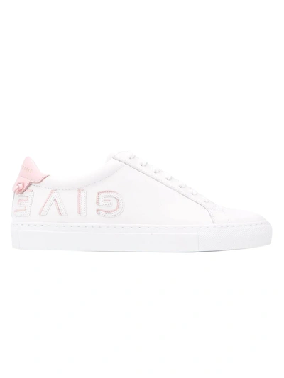 Shop Givenchy Pink Reverse Low Top Sneakers