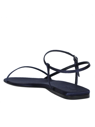 Shop The Row Bare Flat Sandal Midnight Blue