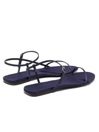 Shop The Row Bare Flat Sandal Midnight Blue