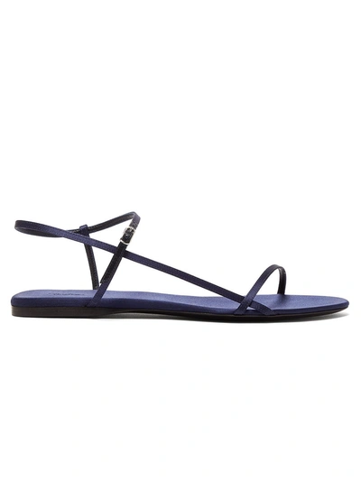 Shop The Row Bare Flat Sandal Midnight Blue