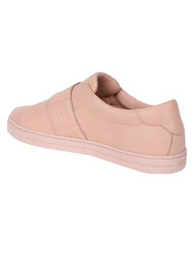 Shop Fendi Pink Slip On Sneaker