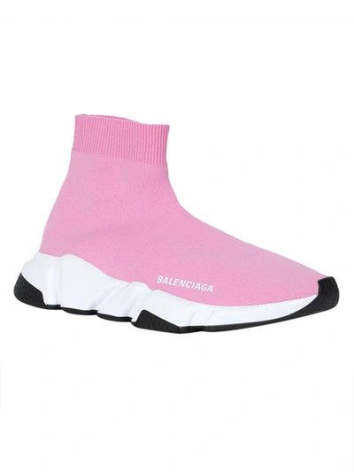Shop Balenciaga Pink Speed Sock Sneaker
