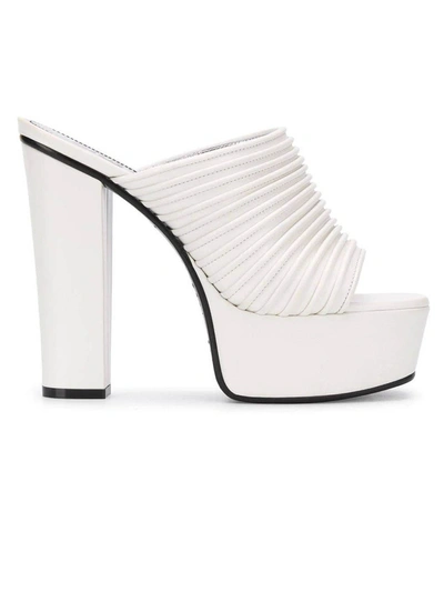 Shop Givenchy White Look Book Platform Mule