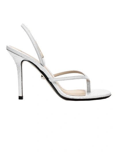 Shop Alevì White Gina Sandals