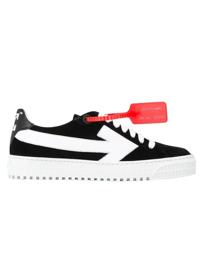 Shop Off-white Black And White Arrow Sneakers In Black & White