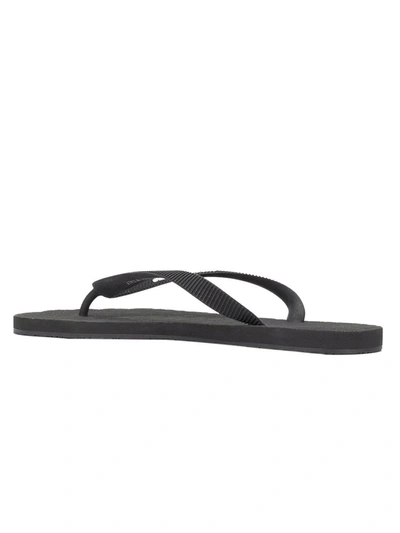 Shop Vetements Anatomic Logo Flip Flops Black