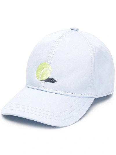 Shop Thom Browne Classic Embroidered Baseball Cap In Blue