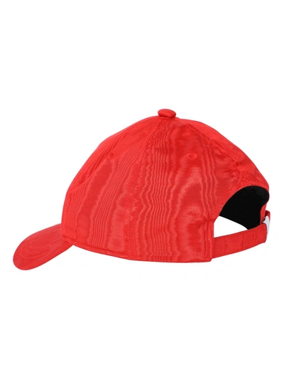 Shop Marine Serre Moon Logo Cap In Red