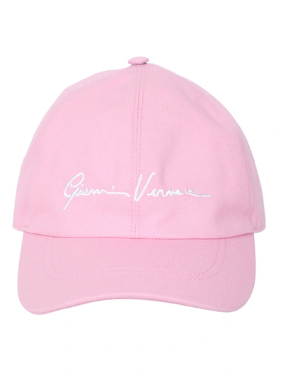 Shop Versace Pink Logo Baseball Cap