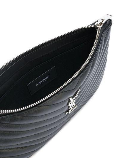 Shop Saint Laurent Monogram Wristlet Pouch