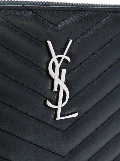 Shop Saint Laurent Monogram Wristlet Pouch