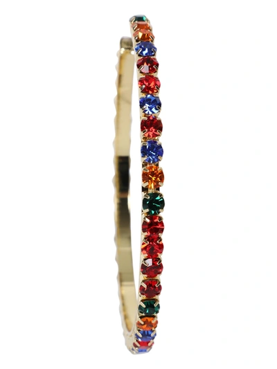 Shop Area Multicolored Embellished Hoop Earring