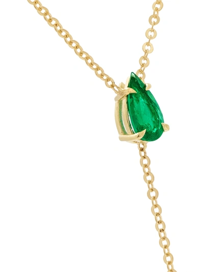 Shop Anita Ko 18kt Yellow Gold Emerald Lariat Necklace