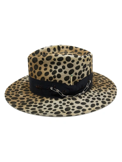 Shop Nick Fouquet Lynx Felt Hat In Neutral