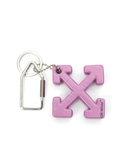 Shop Off-white Cross Arrow Keyring Pink