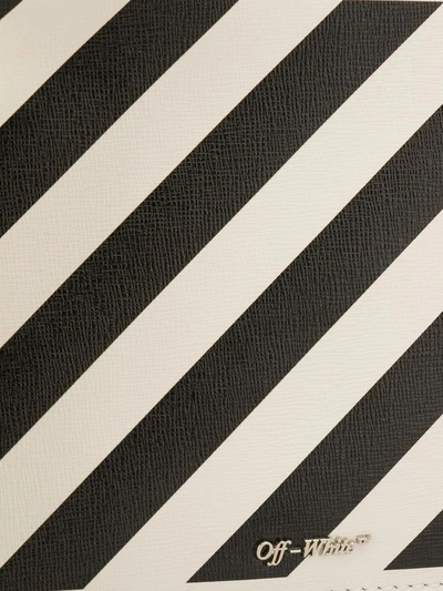 Shop Off-white Diagonal Print Pouch White & Black